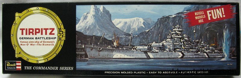 Revell 1/570 Tirpitz German BB Commander Series, H351-200 plastic model kit